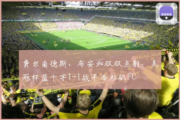 费尔南德斯、布安加双双点射,美冠杯蓝十字1-1战平洛杉矶FC